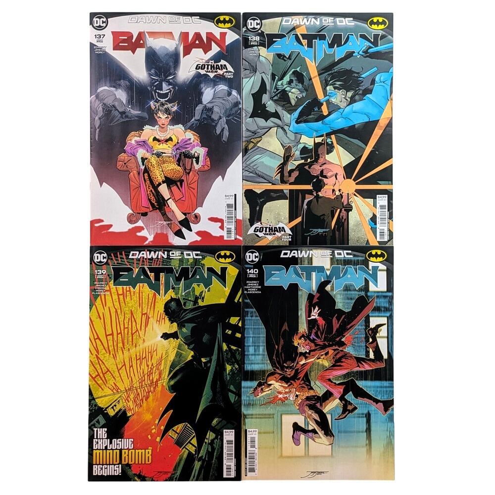 Batman 2023 24 Lot 137 138 139 140 Dawn of DC Comics NM Zdarsky Jimenez Run